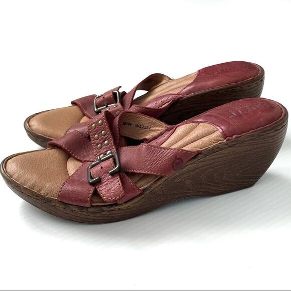 Born Smartie wedge sandals with studded detail size 12 - Picture 1 of 10